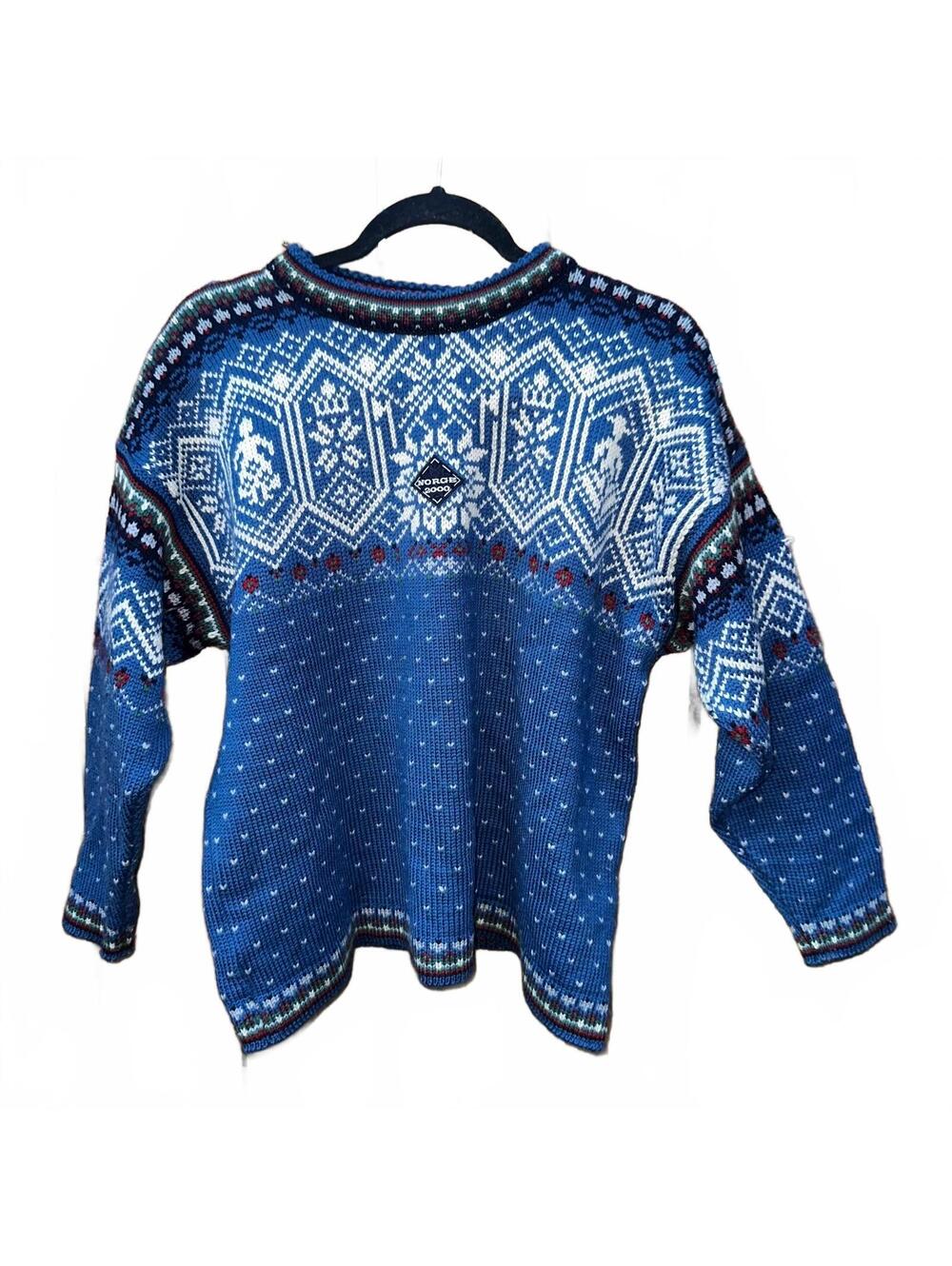 Vintage Dale of Norway Norge 2000 Wool Sweater  Women’s 12
